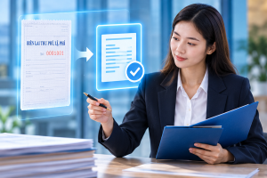 Trình tự tiêu hủy biên lai giấy