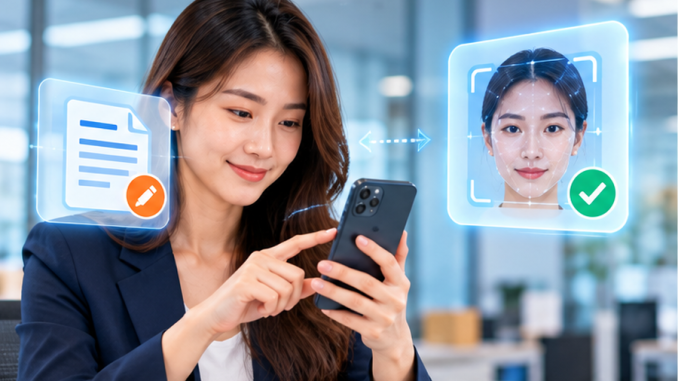 Xác thực sinh trắc học khi thay đổi thông tin đăng ký sử dụng hóa đơn điện tử